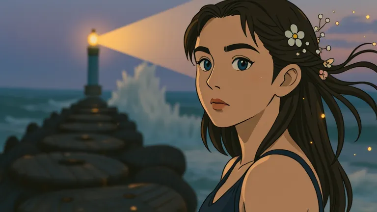Ghibli AI generated art showing magical transformation with Studio Ghibli style elements